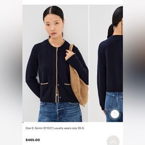 Vince Navy Cardigan xxs